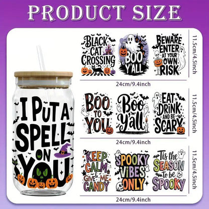 （12PCS/SET）Halloween UV DTF Film Transfer Paper