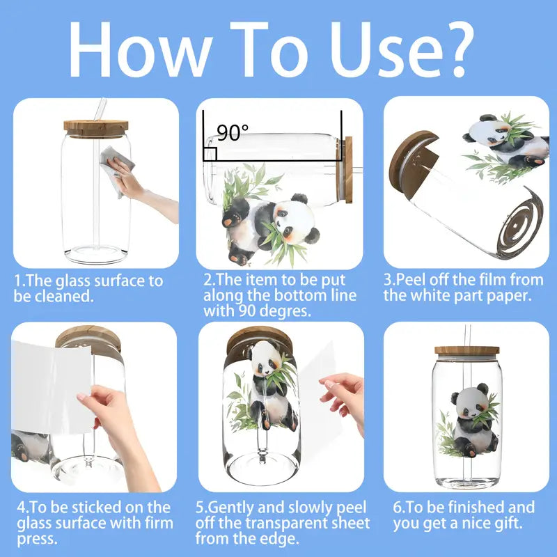 （12PCS/SET）Spring Wildflowers Series Design UV DTF Sticker