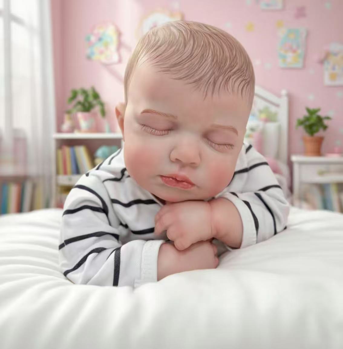 Realistic Reborn Baby Doll Set-20-Inch LifelikeNewborn Girl with 13 Accessories-Soft Body,Weighted Like a Real Baby-Perfect Gift for KidsAge 3+,dealsforyoudays