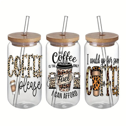 Coffee Theme UV DTF Adhesive Packaging Transfer Paper