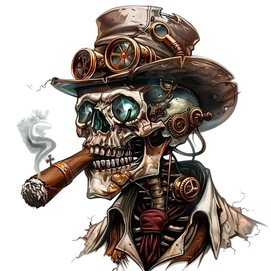 Machine skull smoking heat transfer ironing