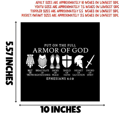 Armor of God Christian Faith Iron-On Patch