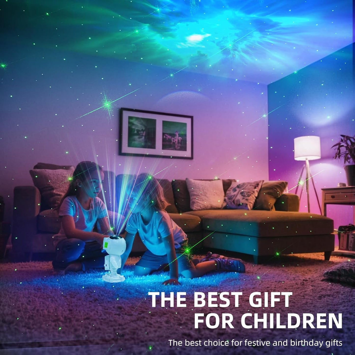 Star Projector Astronaut Galaxy Projector - Bluetooth Speaker, White Noise,Moon Nebula Night Light for Bedroom, 360° Adjustable,Timer and Remote, Star Galaxy Projectors for Kids Adult,Gift Choice