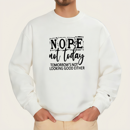 NOPE letter slogan iron-on transfer