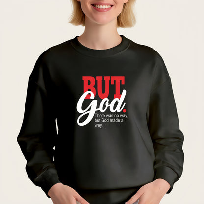 "BUT GOD" iron-on transfer