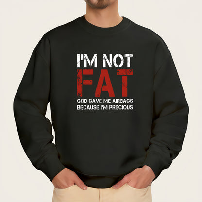 "I'M NOT FAT" iron-on transfer