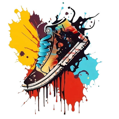 Shoe element clothing heat transfer iron-on stickers