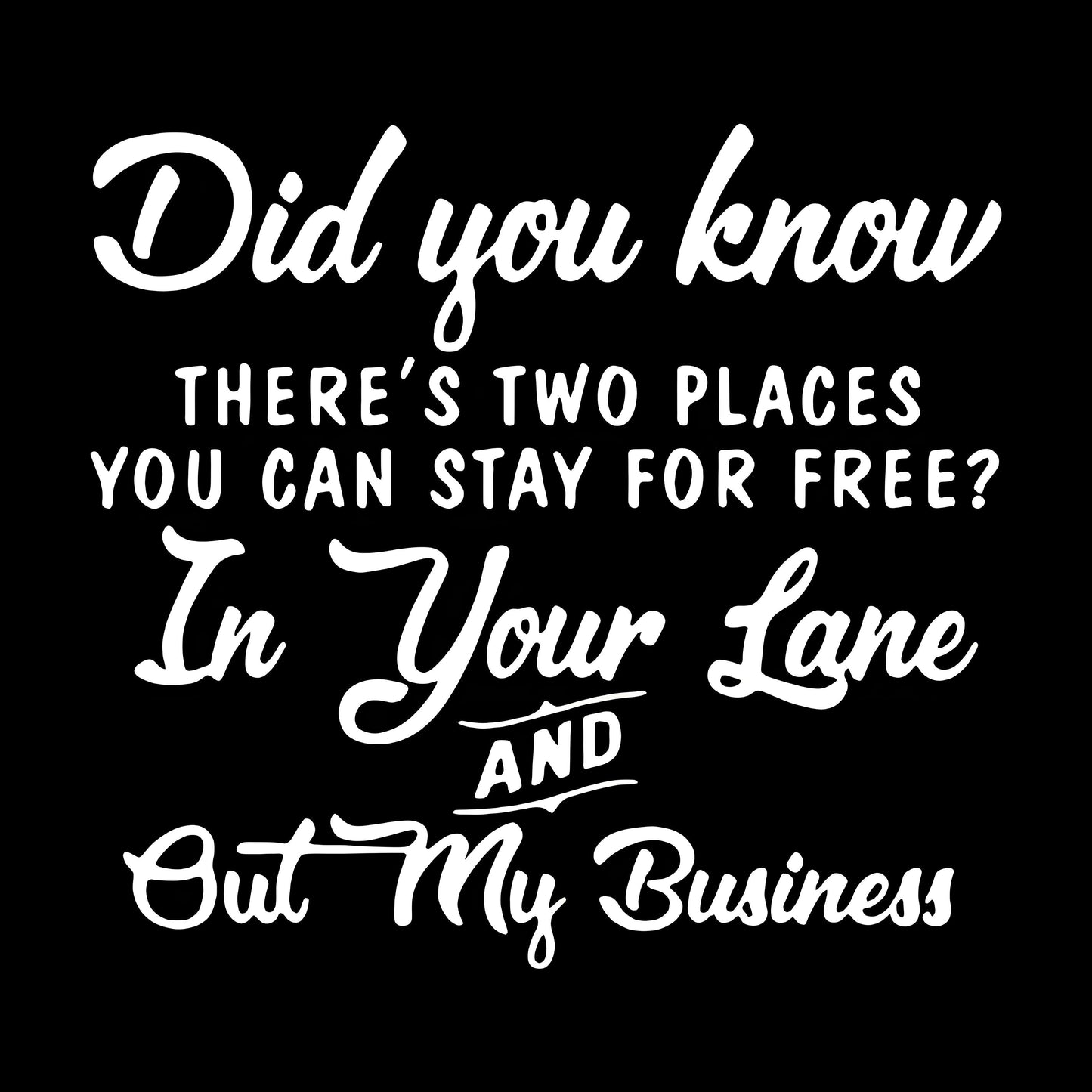 Simple letter style iron-on transfer