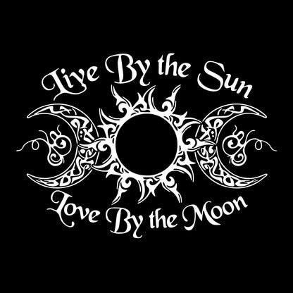 "The Sun Lives, the Moon Loves" Quote Iron-On Transfer