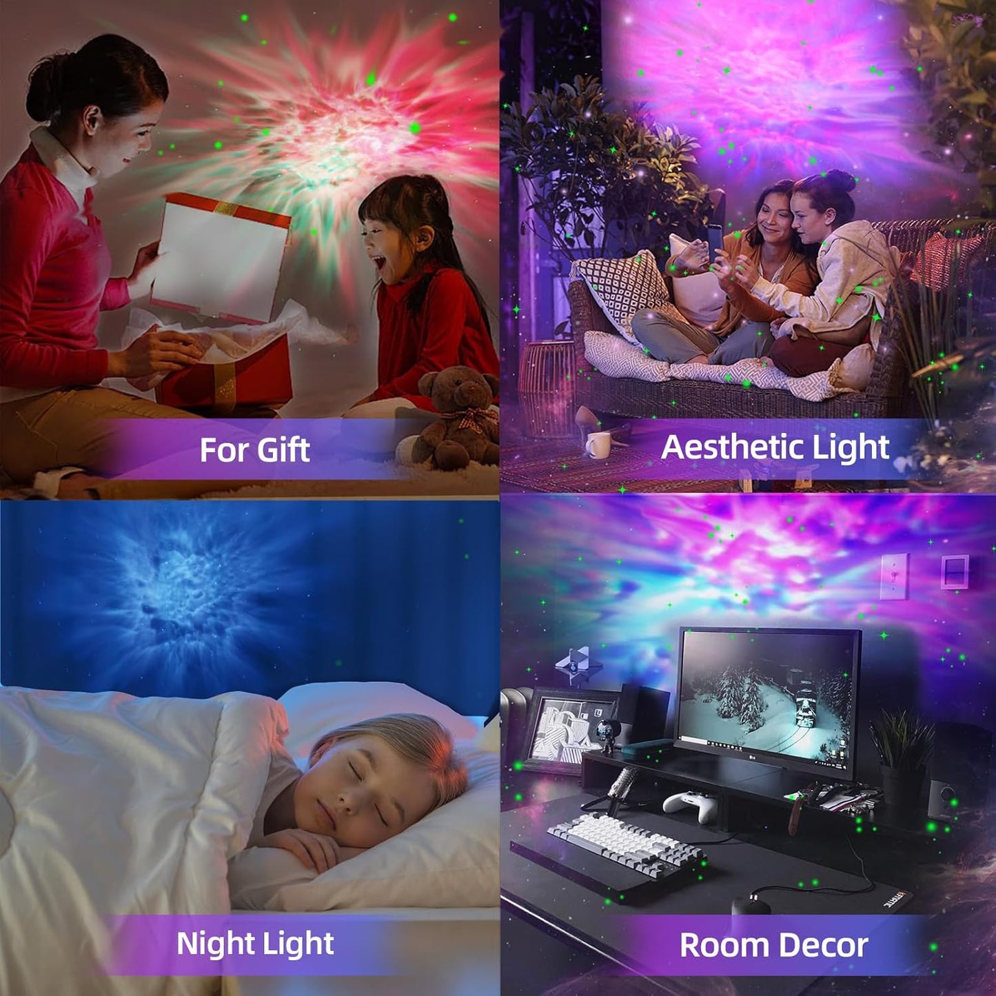 Star Projector Astronaut Galaxy Projector - Bluetooth Speaker, White Noise,Moon Nebula Night Light for Bedroom, 360° Adjustable,Timer and Remote, Star Galaxy Projectors for Kids Adult,Gift Choice