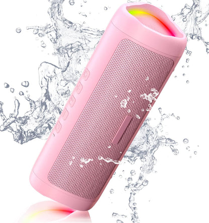 Bluetooth Speaker with HD Sound, Portable Wireless, IPX5 Waterproof, Up to 20H Playtime, TWS Pairing, BT5.3, for Home/Party/Outdoor/Beach, Electronic Gadgets, Birthday Gift