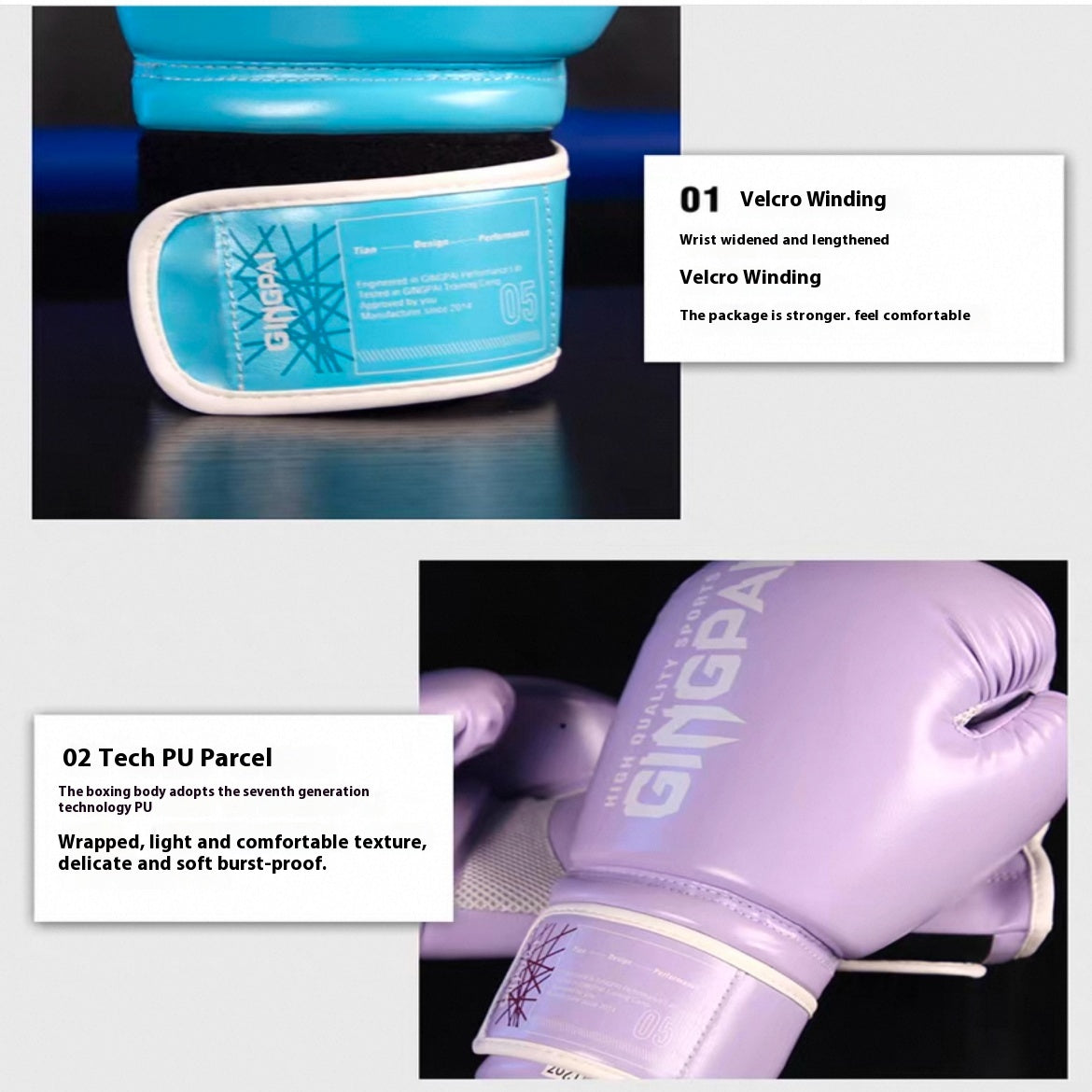 Boxing Gloves, Pro Training Gloves for Men and Women, Secure Fit Hook and Loop Closure & Ventilation, Heavy Bag & Speedbag Training.