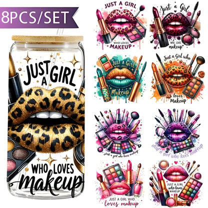 Vinyl Cosmetic Transfer Paper, 16 oz, UV DTF, for 16 oz Glass Bottles