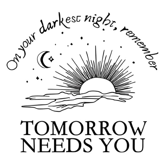 "TOMORROW NEEDS YOU" iron-on transfer