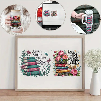 Fantasy World Book UV DTF Cup Packaging Suitable for 16 oz Glass Jars