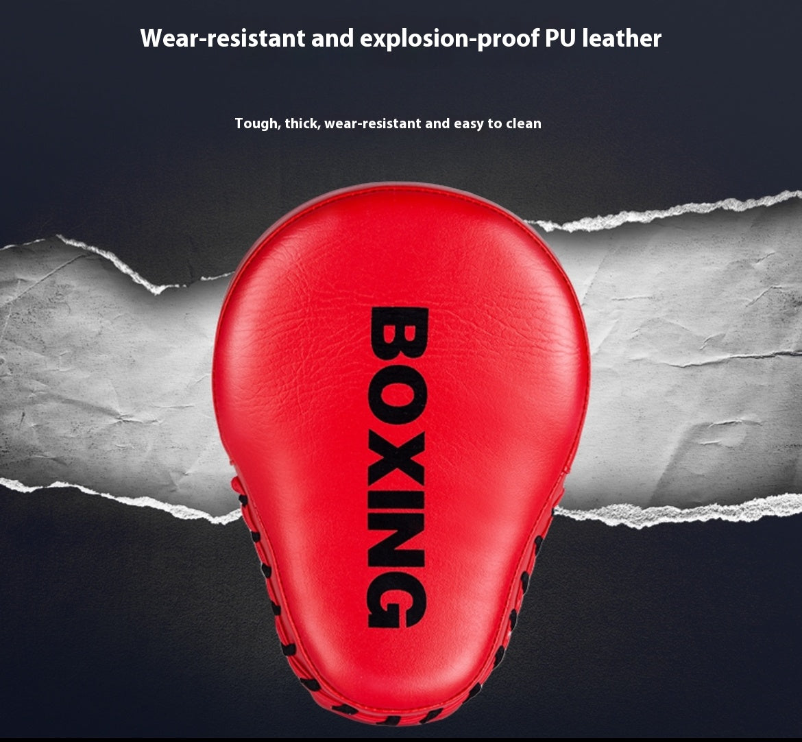 Boxing Curved Focus Punching Mitts- Leatherette Training Hand Pads（single）