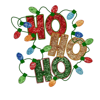 Christmas Ho Ho Ho Heat Transfer Stickers