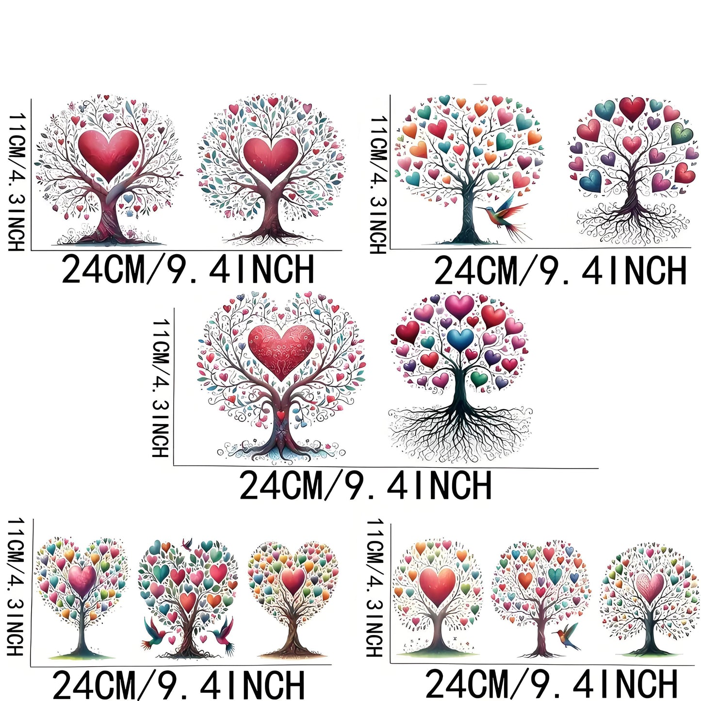 Giving Tree 16oz Glass Jar Sticker UV DTF