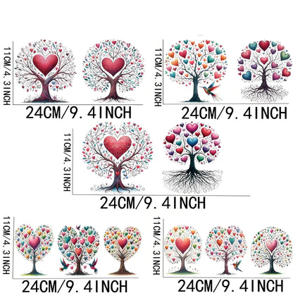 Giving Tree 16oz Glass Jar Sticker UV DTF