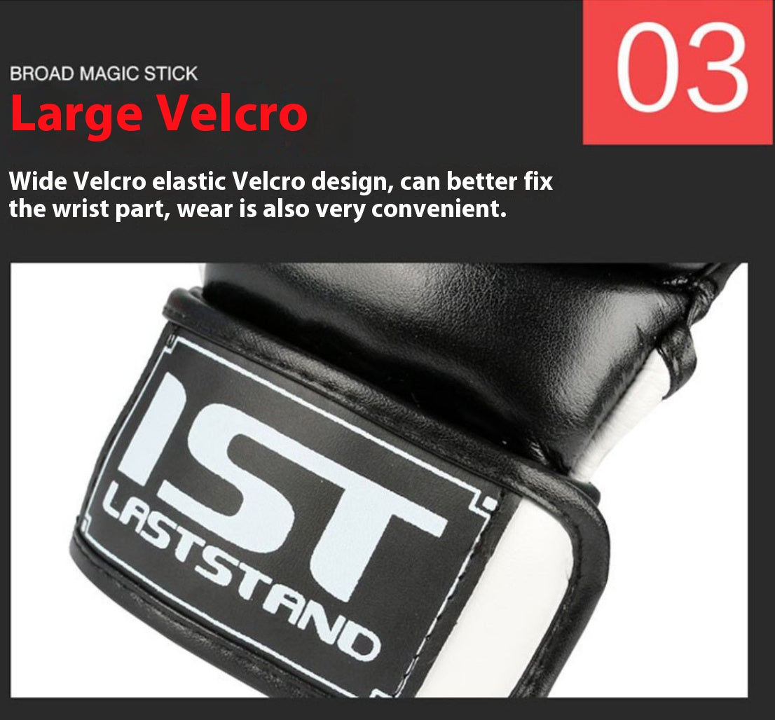 Open Palm Training Gloves for Grappling, Kickboxing, Muay Thai, Light Sparring, Youth Self-Defense, Heavy Bag Workouts – Durable Synthetic Leather with Wrist Support