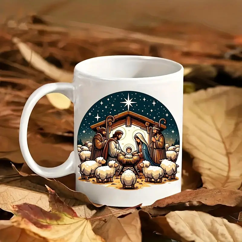 （12PCS/SET）DIY Nativity Coffee Cup UV DTF
