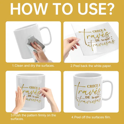 （12PCS/SET）Spanish Inspirational UV DTF Mug Transfer Paper