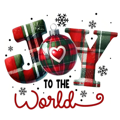 Merry Christmas World Heat Transfer Sticker