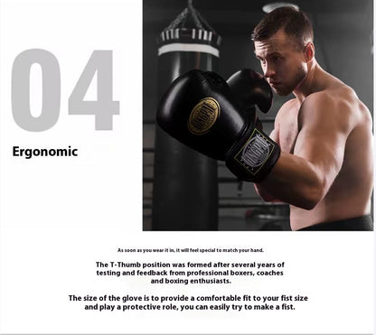 Pro Style Exercise Workout Training Boxing Gloves for Sparring, Heavy Bag and Mitt Work
