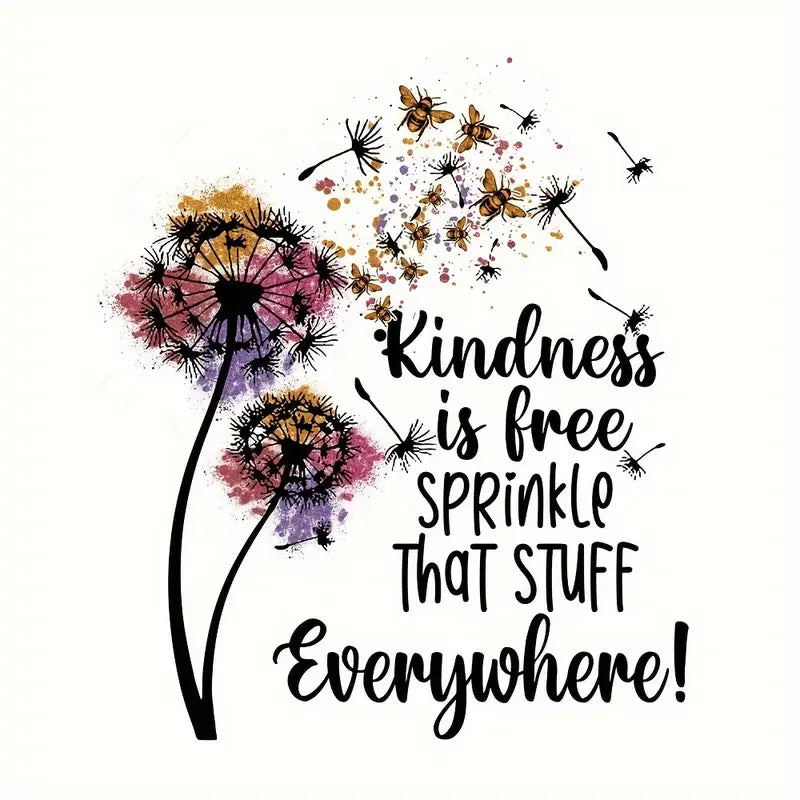 Colorful Dandelion Iron-On Transfers