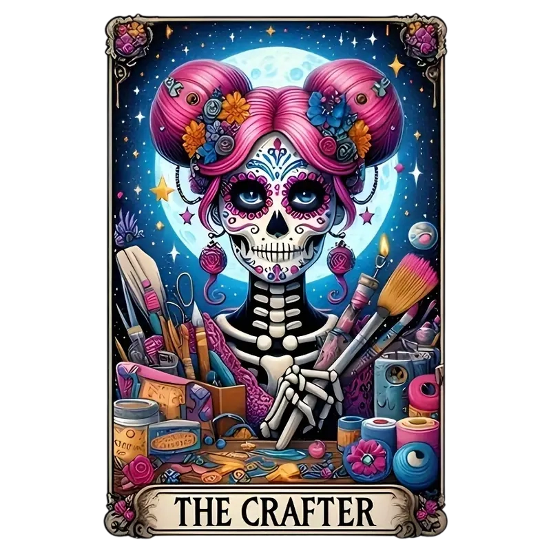 Skull Tarot Heat Transfer Iron-On