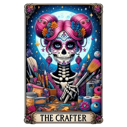 Skull Tarot Heat Transfer Iron-On