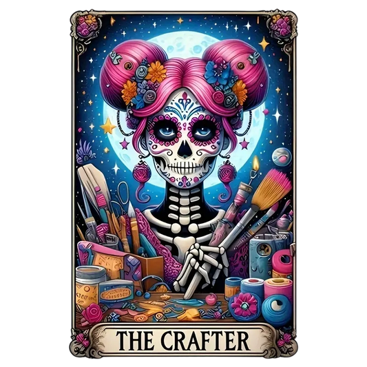 Skull Tarot Heat Transfer Iron-On