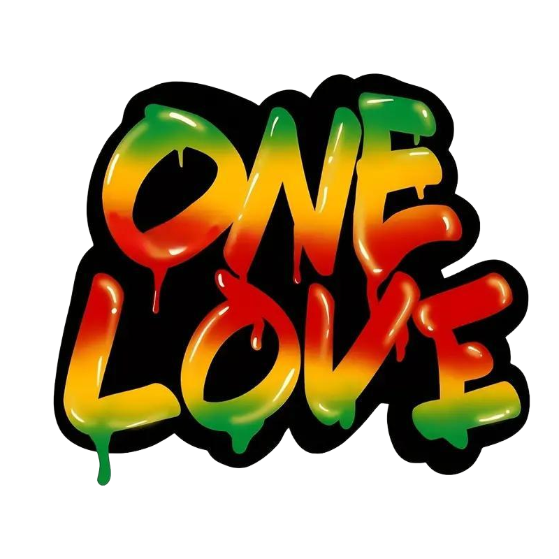 "One Love" Heat Transfer Iron-On