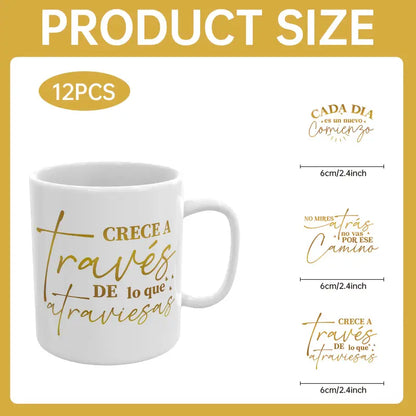 （12PCS/SET）Spanish Inspirational UV DTF Mug Transfer Paper