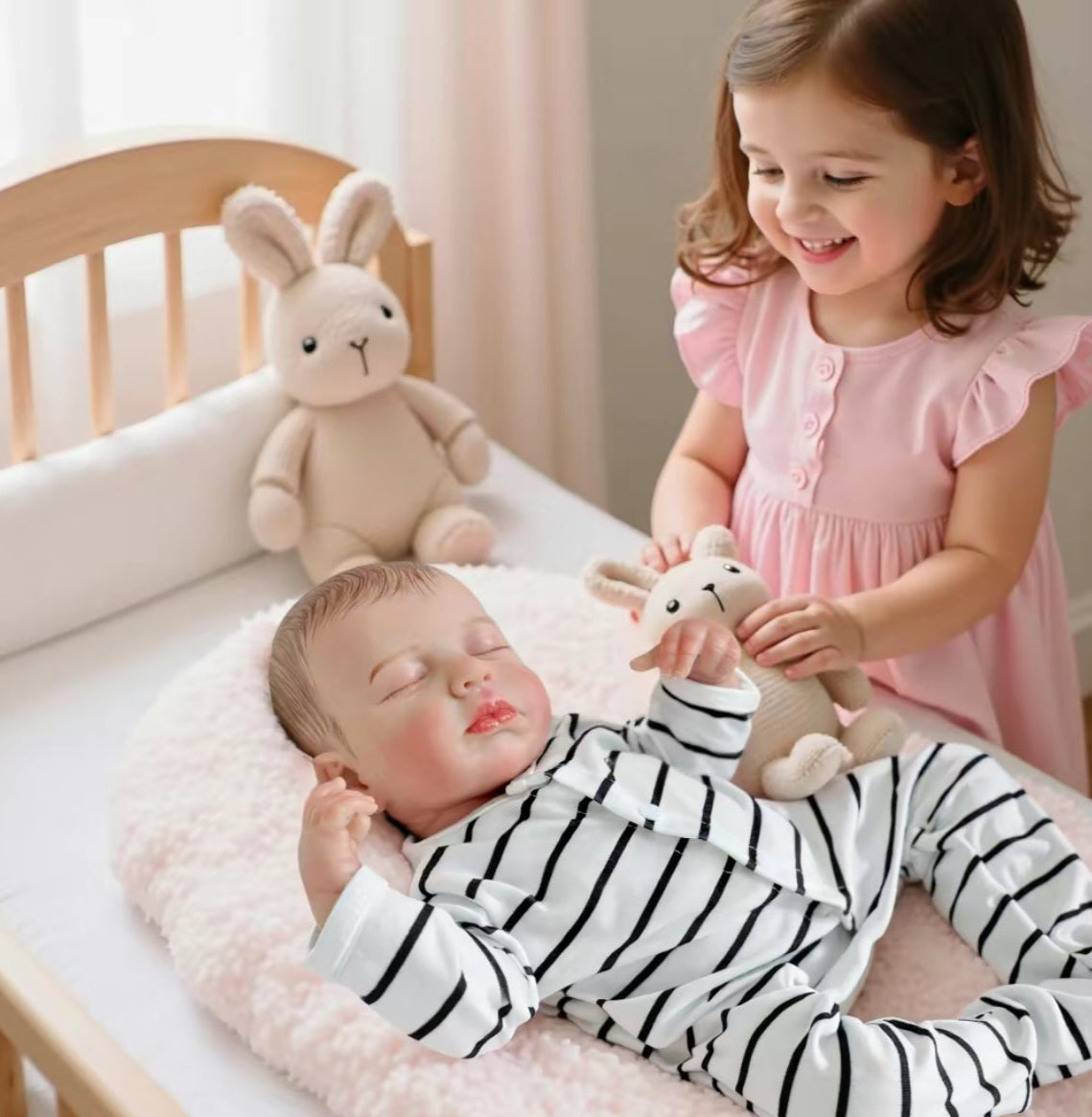 Realistic Reborn Baby Doll Set-20-Inch LifelikeNewborn Girl with 13 Accessories-Soft Body,Weighted Like a Real Baby-Perfect Gift for KidsAge 3+,dealsforyoudays
