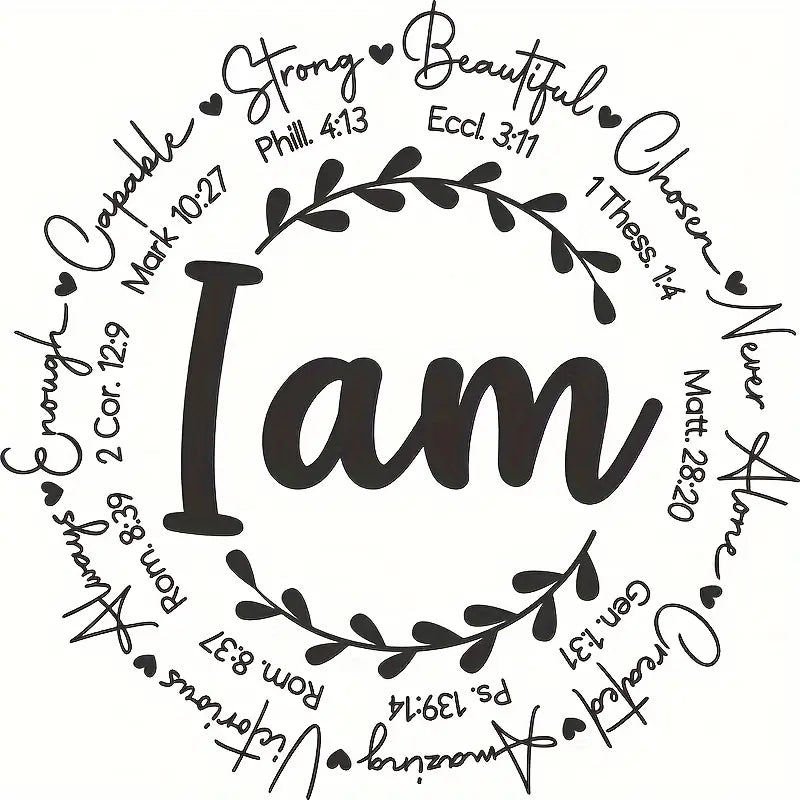"I Am" Iron-On Transfer