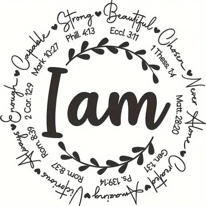 "I Am" Iron-On Transfer