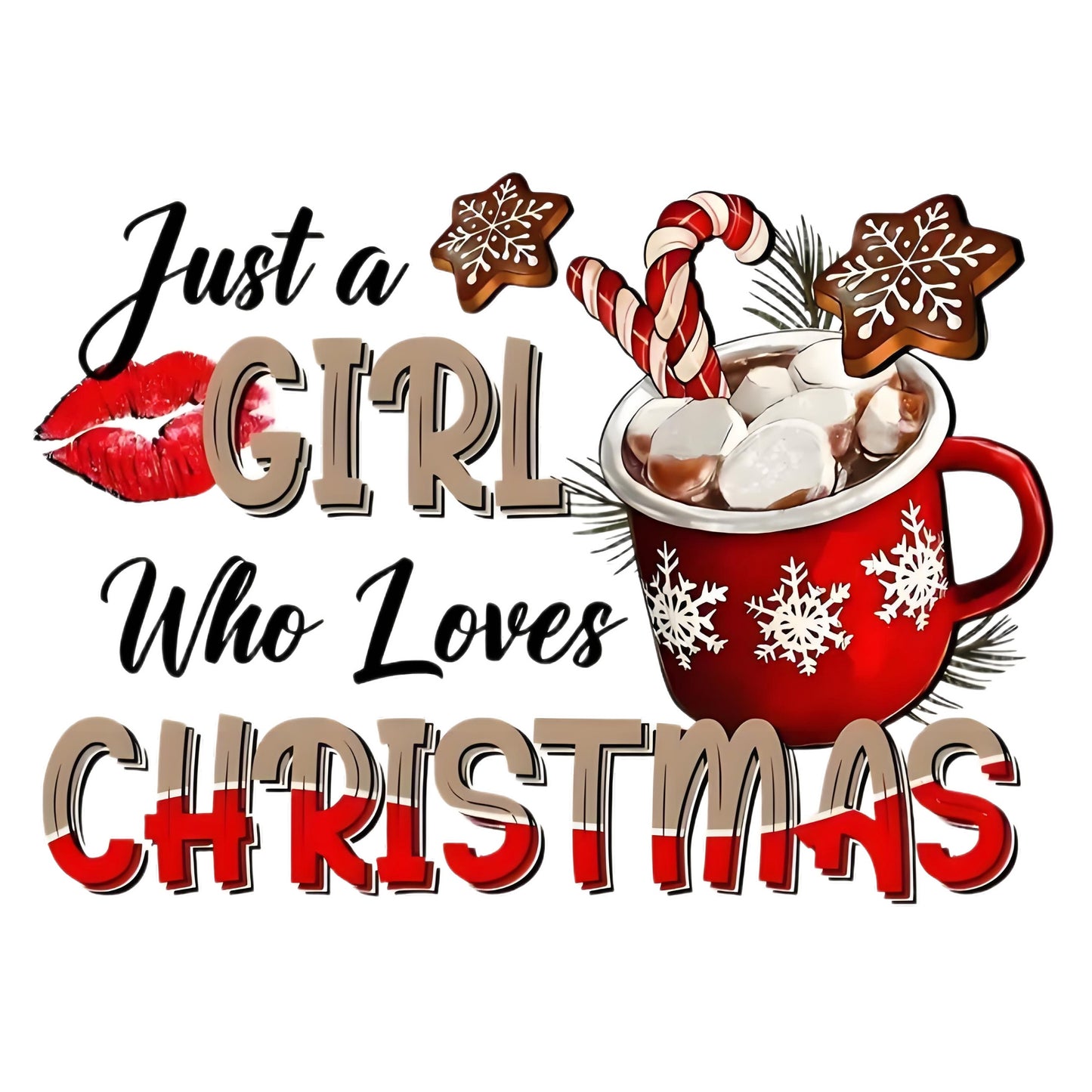 Christmas tree iron-on transfer