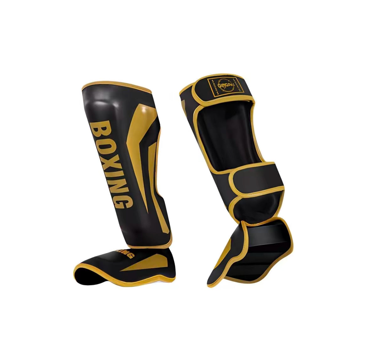 Shin Guards Kickboxing Muay Thai, SATRA SMMAF Approved, Premium Maya Hide Leather, Leg Instep Protection Pads, MMA Martial Arts Kicking Sparring Training Gear, BJJ Karate Boxing Taekwondo