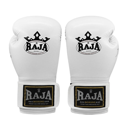 RAJA Boxing Gloves, Pro Training Sparring, Maya Hide Leather, Muay Thai MMA Kickboxing, Men Women Adult, Heavy Punching Bag Focus Mitts Pads Workout, Ventilated Palm, Multi Layered, 8 10 12 14 16 18 Oz