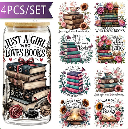 Fantasy World Book UV DTF Cup Packaging Suitable for 16 oz Glass Jars