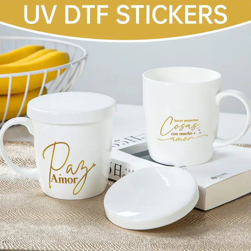 （12PCS/SET）Spanish Inspirational UV DTF Mug Transfer Paper