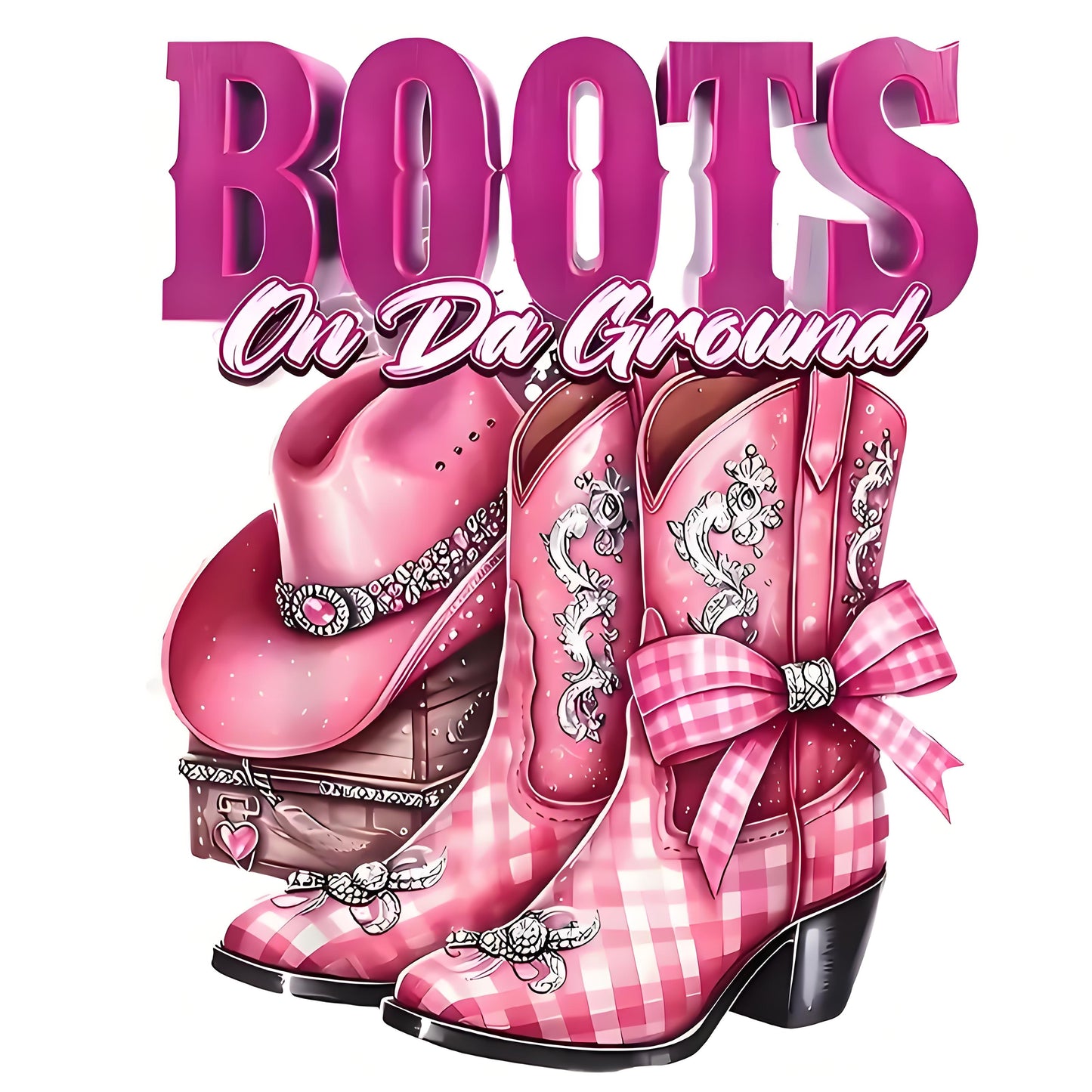 Vintage Western Cowboy Boots Iron-On Transfers