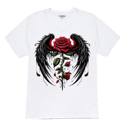 Rose Wings Heat Transfer Ironing