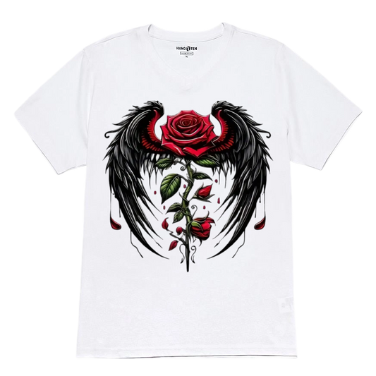 Rose Wings Heat Transfer Ironing