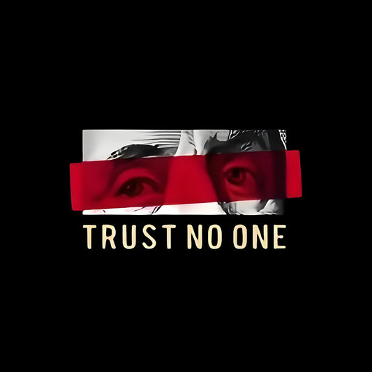 "Trust No One" Unique Iron-On Transfer Sticker