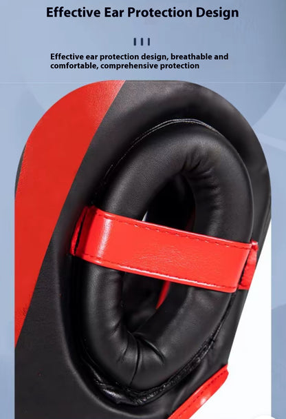 Boxing Headgear, MMA Training, Adjustable Padded Kara,Muay Thai Headgear, Kickboxing, Sparring, Martial Arts, Karate, Taekwondo Helmet