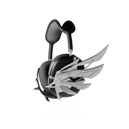 Silver Cyberpunk Headphone Airpods Max Case Covers 3D Accessories