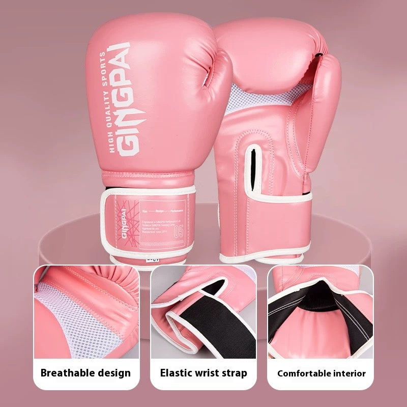 Boxing Gloves, Pro Training Gloves for Men and Women, Secure Fit Hook and Loop Closure & Ventilation, Heavy Bag & Speedbag Training.