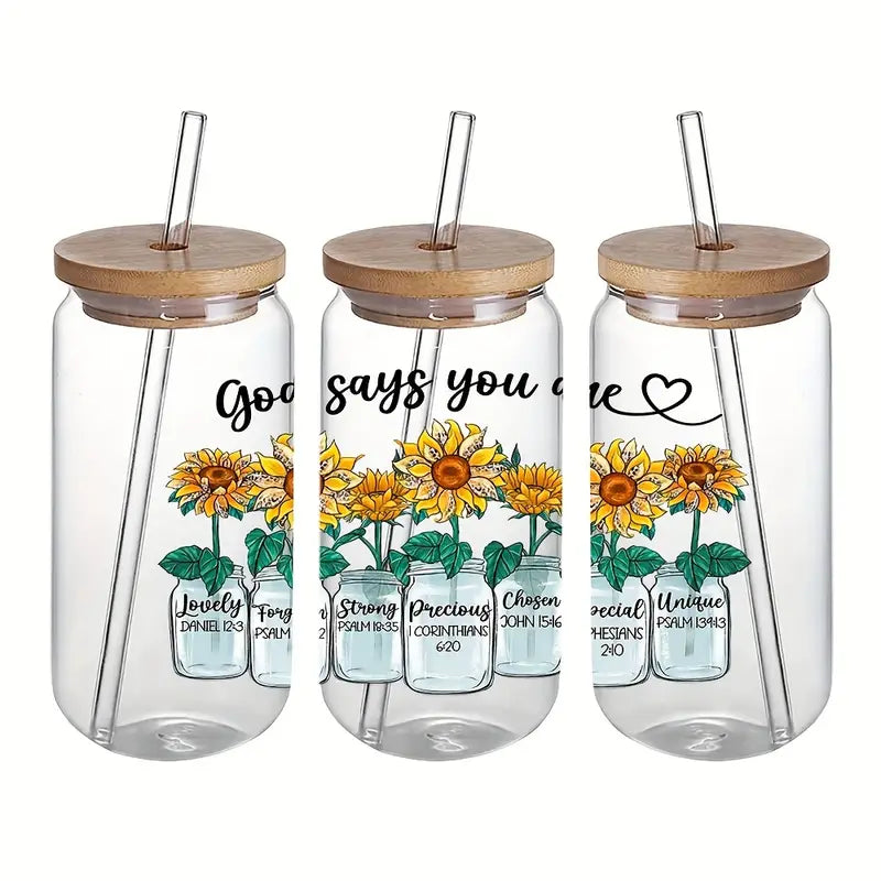 God Says You Are Unique UV DTF Mug Sticker